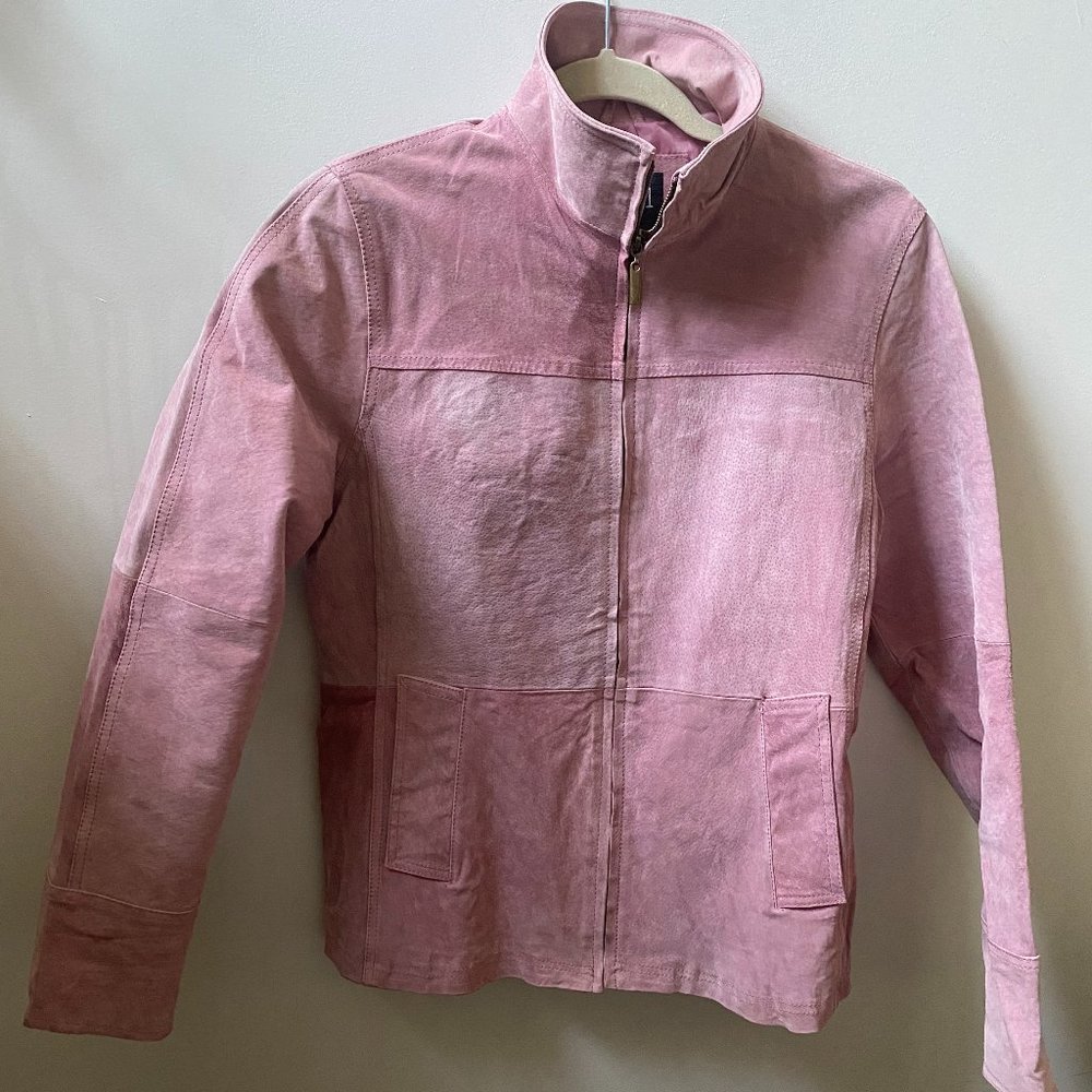 Vintage Rose Suede Jacket